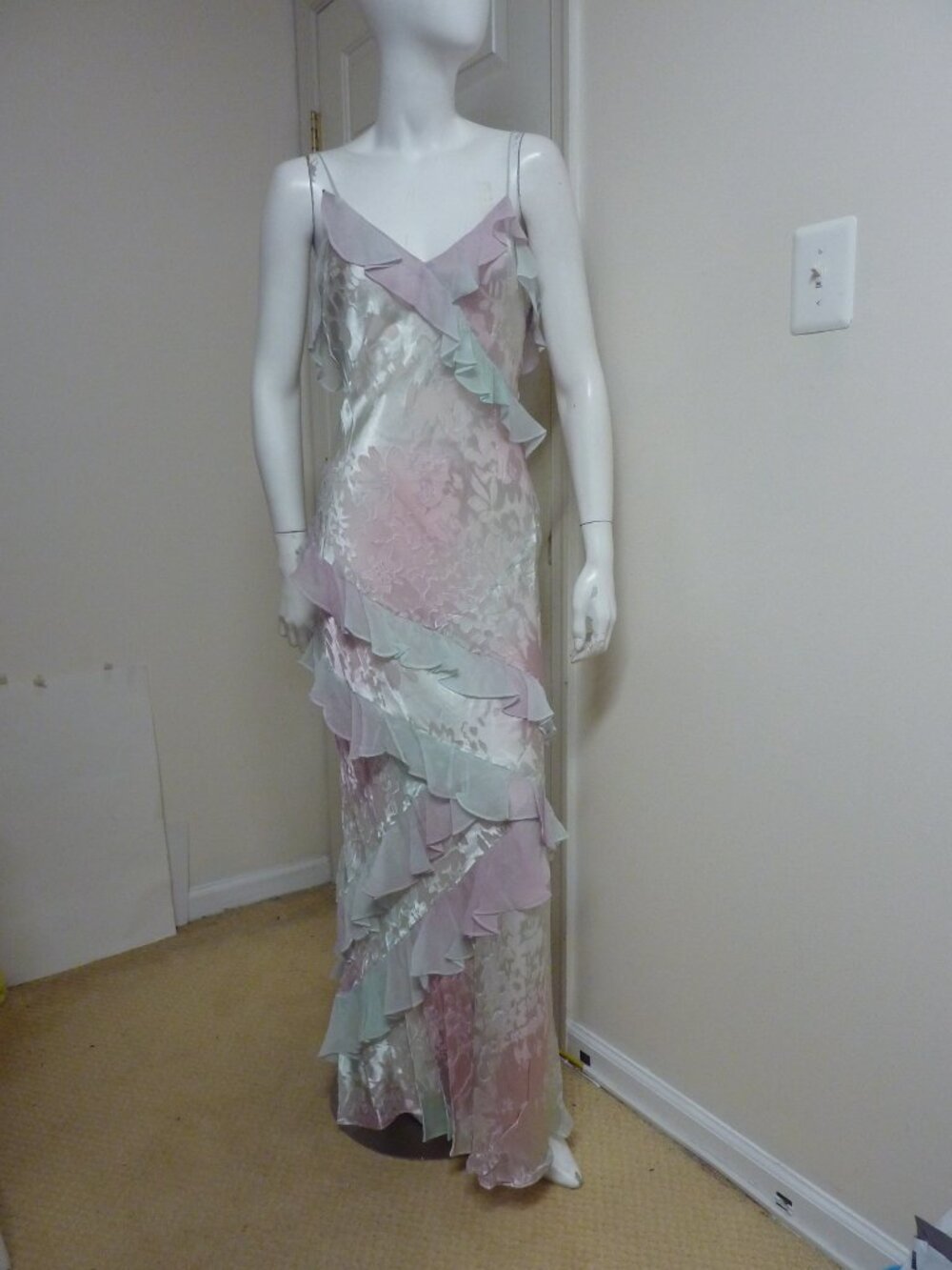 LoveShackFancy Rialto Ruffle Maxi Dress in Lilac Spring - Picture 10 of 13
